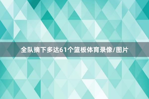 全队摘下多达61个篮板体育录像/图片