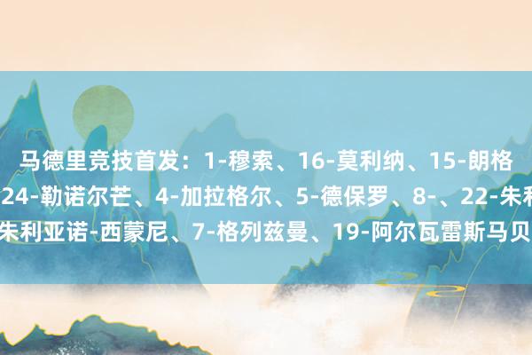 马德里竞技首发：1-穆索、16-莫利纳、15-朗格莱、21-哈维-格拉、24-勒诺尔芒、4-加拉格尔、5-德保罗、8-、22-朱利亚诺-西蒙尼、7-格列兹曼、19-阿尔瓦雷斯马贝拉首发：体育赛事直播