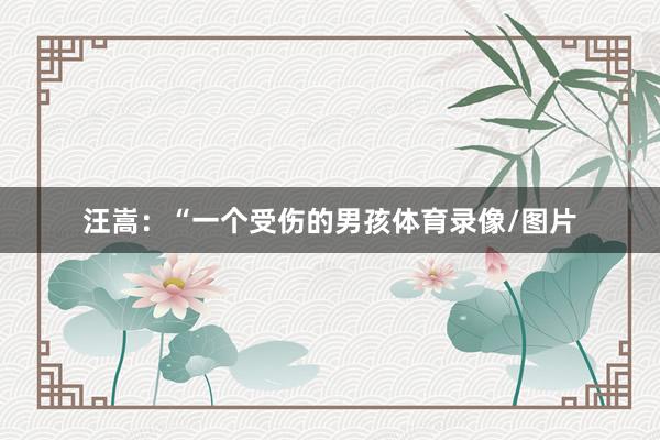 汪嵩：“一个受伤的男孩体育录像/图片