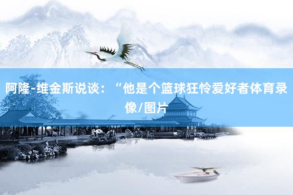 阿隆-维金斯说谈：“他是个篮球狂怜爱好者体育录像/图片