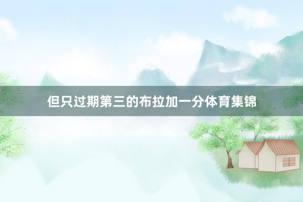 但只过期第三的布拉加一分体育集锦