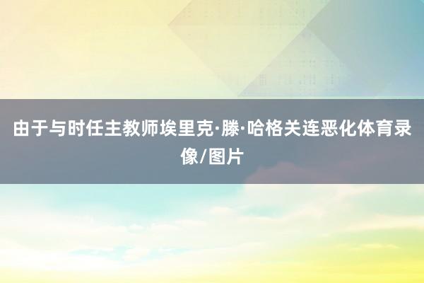 由于与时任主教师埃里克·滕·哈格关连恶化体育录像/图片