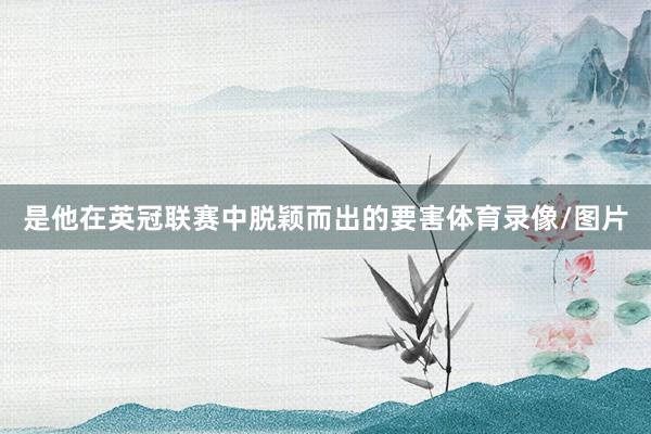 是他在英冠联赛中脱颖而出的要害体育录像/图片