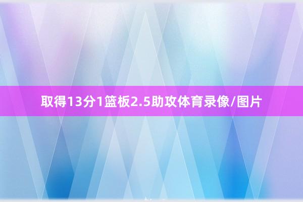 取得13分1篮板2.5助攻体育录像/图片