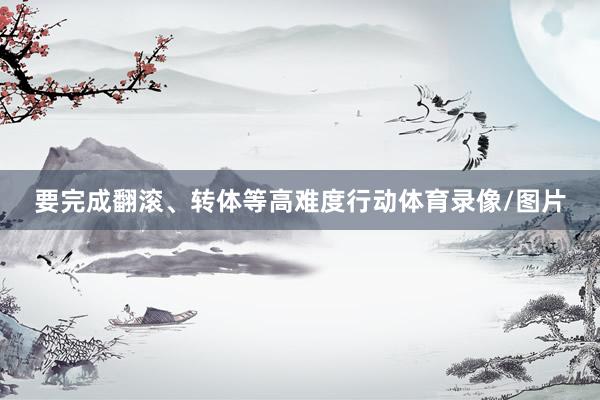 要完成翻滚、转体等高难度行动体育录像/图片