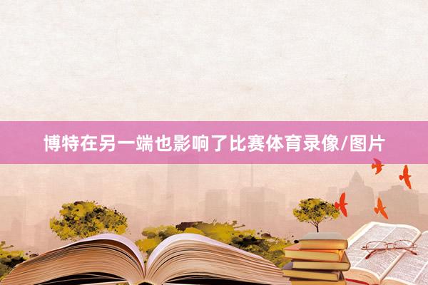 博特在另一端也影响了比赛体育录像/图片