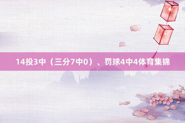 14投3中（三分7中0）、罚球4中4体育集锦