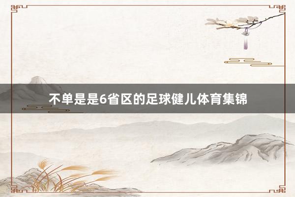 不单是是6省区的足球健儿体育集锦
