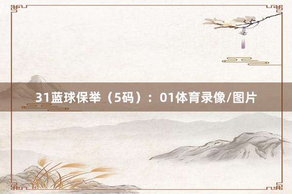 31　　蓝球保举（5码）：01体育录像/图片