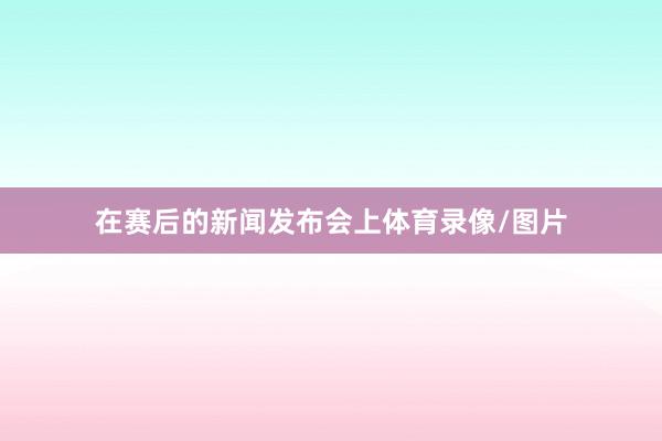 在赛后的新闻发布会上体育录像/图片