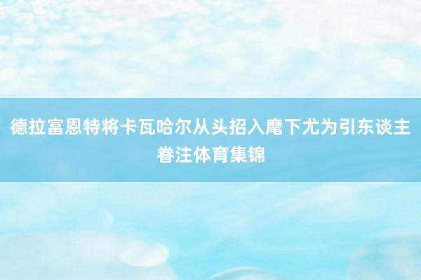 德拉富恩特将卡瓦哈尔从头招入麾下尤为引东谈主眷注体育集锦