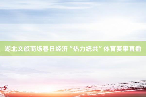 湖北文旅商场春日经济“热力统共”体育赛事直播