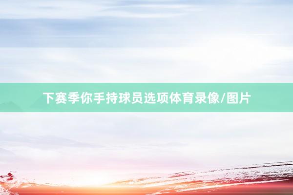 下赛季你手持球员选项体育录像/图片