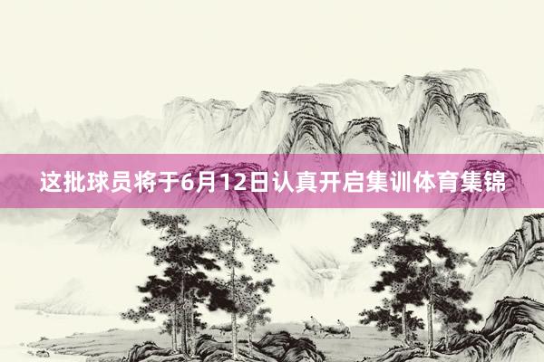这批球员将于6月12日认真开启集训体育集锦