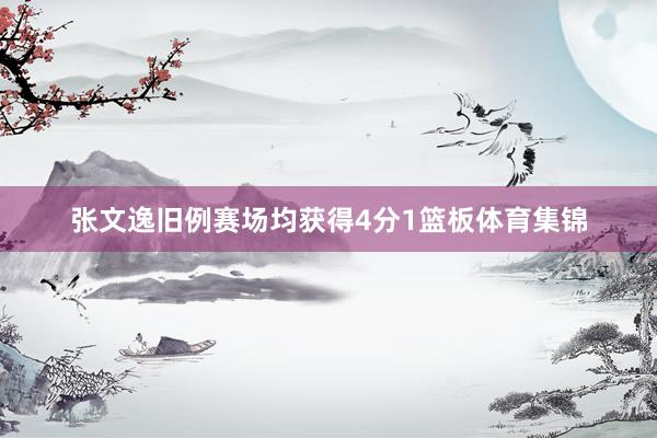 张文逸旧例赛场均获得4分1篮板体育集锦