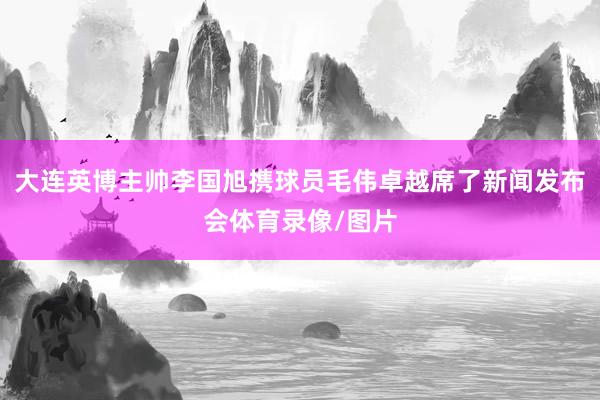 大连英博主帅李国旭携球员毛伟卓越席了新闻发布会体育录像/图片